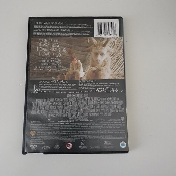 Where The Wild Things Are DVD Warner Brothers - Picture 2 of 3